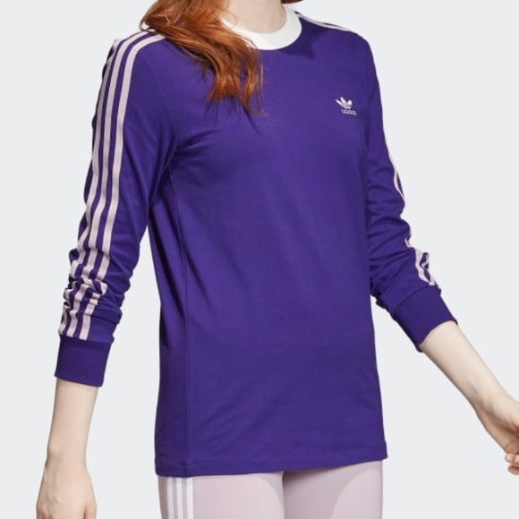 adidas authentic stripe long sleeve jersey